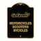 Signmission Go Green Go Green-Motorcycles Scooters Bicycles, Black & Gold Alum, 18" x 24", BG-1824-23934 A-DES-BG-1824-23934 - alternate 1